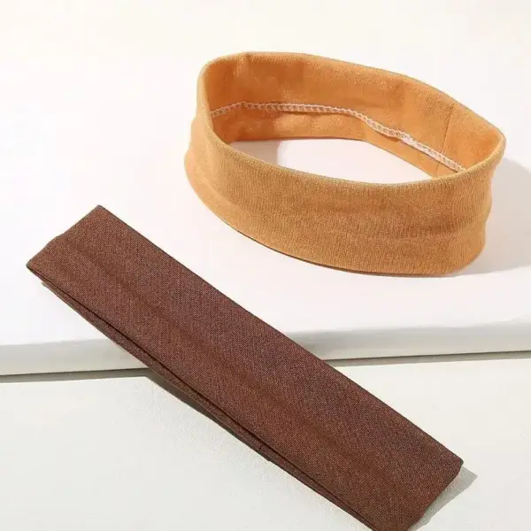 Haarband breit für Damen und Herren, einfarbig – Bild 3