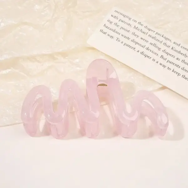 Grüner Haarschmuck: Wellenförmige Haarklammer für Damen – Bild 19