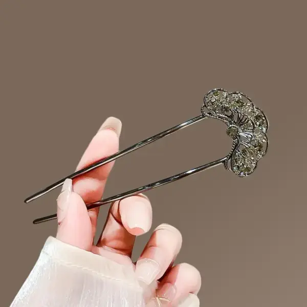 Haarspangen Damen: Haarnadel mit Blüte und Quaste – Bild 10