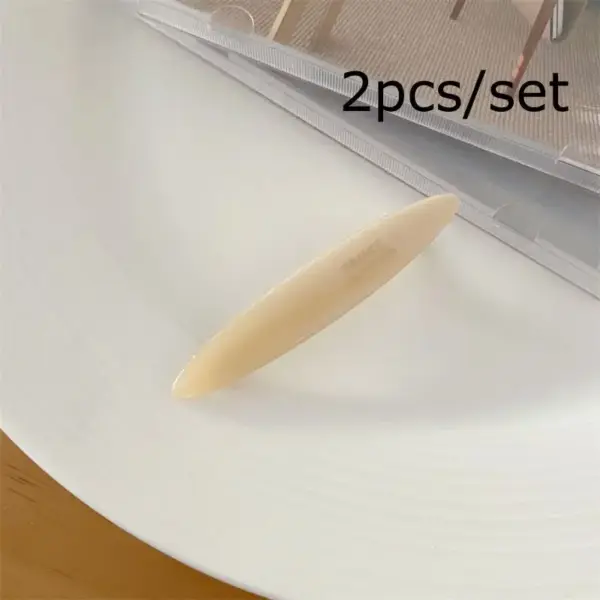Haarspange Damen oval, schmal aus Acetat, durchbrochen – Bild 12